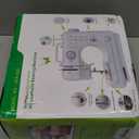 Sewing Machine for Beginners & Kids, Mini Portable Sewing Machines with 12 Built-in Stitch Patterns, 2-Speed Foot Pedal, Perfect for Teaching Daughter Granddaughter to Sew(Purple White)