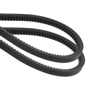 uxcell 2Pcs AX23 EPDM V-Belt, Raw Edge Cogged Industrial Rubber V Belt 1/2" Width x 25" Outer Circumference