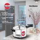Hawkins Aluminium 5 Litre Hevibase Pressure Cooker, Induction Inner Lid Cooker, Silver (Ih50)