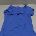 Chunpin Women's Short Sleeve Bodysuit Square Neck Notch V Neck Body Suits Double Lined Going Out Outfits Thong Bodysuits Royalblue Small