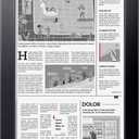 LaVie Home 11x22 Newspaper Frame Without Mat, Black Frame with High Definition Plexiglass, Fits 11x22 Inch Newspaper, Assorted Media Cover Frame 1 Pack