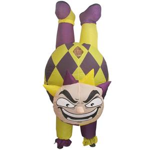 Wohablow Inflatable Joker Costume for Adult Funny Blow up Inverted Joker Full Body Costume for Cosplay Party Halloween