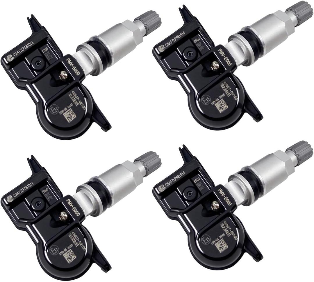 Pre-Programmed Tire Pressure Monitoring Sensor Compatible with Select Toyota Lexus Models 4runner Avalon Camry Corolla Mirai Sequoia Tundra Venza ES250 ES350 RX350 RX450h 315MHz 4 PCS
