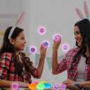 Seeiuua 18Pack Prefilled Easter Eggs with Toys Easter Glow in The Dark Bouncy Balls Bulk Easter Basket Stuffers Gifts for Kids, Easter Eggs Filled with Toys for Kids Easter Egg Toys