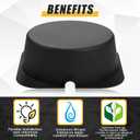 Tuanse 10 Pack Recessed Light Cover for Attic Insulation, Fire Resistant Can Covers for 6 Inch Lighting Fixtures, 8.6 x 8.6 x 2.9 Inch, Reduce Heat Loss & Air Leakage, Easy Install (Black)