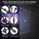 Sherr 2 Pcs Tripod Microphone Stand Adjustable Boom Height Mic Stand with Mic Clip and Windscreen for Live Stream, Singing, Stage Performance, Studio, Max Height 60 Inch