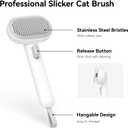 Aumuca Cat Brush for Shedding, Cat Brushes for Indoor Cats, Cat Brush for Long or Short Haired Cats, Cat Grooming Brush Cat Comb for Kitten Rabbit Massage Removes Loose Fur