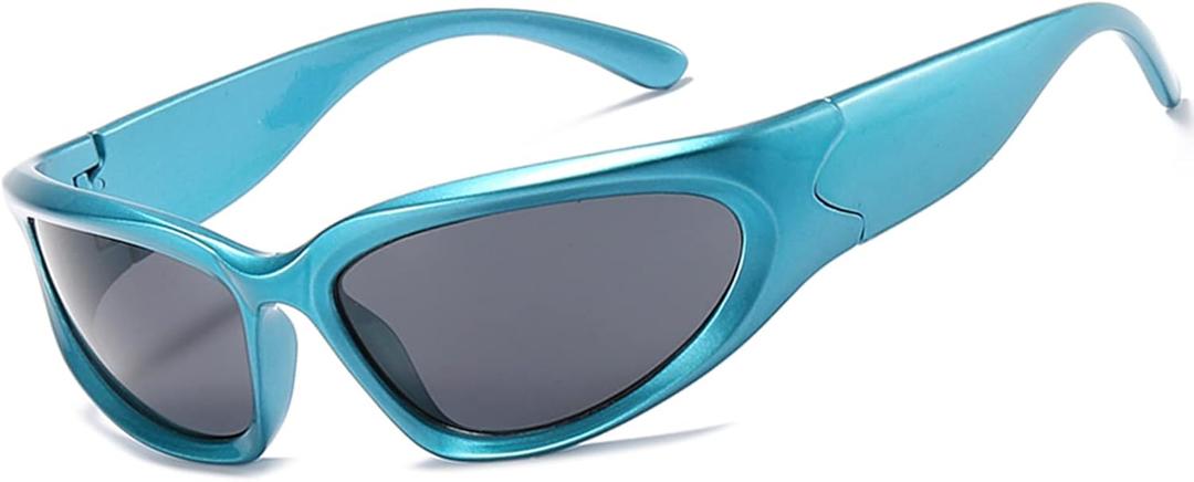 LASPOR Wrap Around Sport Sunglasses for Women Men Sport Shades Glasses Y2K Sunglasses