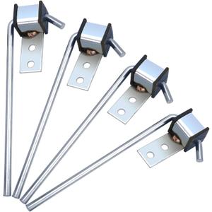 4 Pcs Heavy Duty Exhaust Hanger Rod-Universal Exhaust Hangers Muffler Hanger, Exhaust Hanger Rod forCar Exhaust System Kit, 3/8" Rod 10" Long