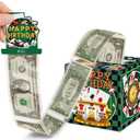 Casino Theme Party Decorations, 5" x 5" Poker Night Party Decorations, Casino Theme Birthday Decorations and Adult Party Favors, Green Birthday Party Favors for Men and Women