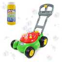 Bubble N Go Mower | Plastic Construction, No Batteries Required, 22 in Tall, 14 x 10 in, 3.2 lb, Hand Push Power, Realistic Mowing Sounds, Red