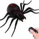 Tipmant RC Spider Remote Control Car Vehicle Animal Scary Prank Toys Electric Electronic Siumlation Fake Kids Birthday Gifts (Black)
