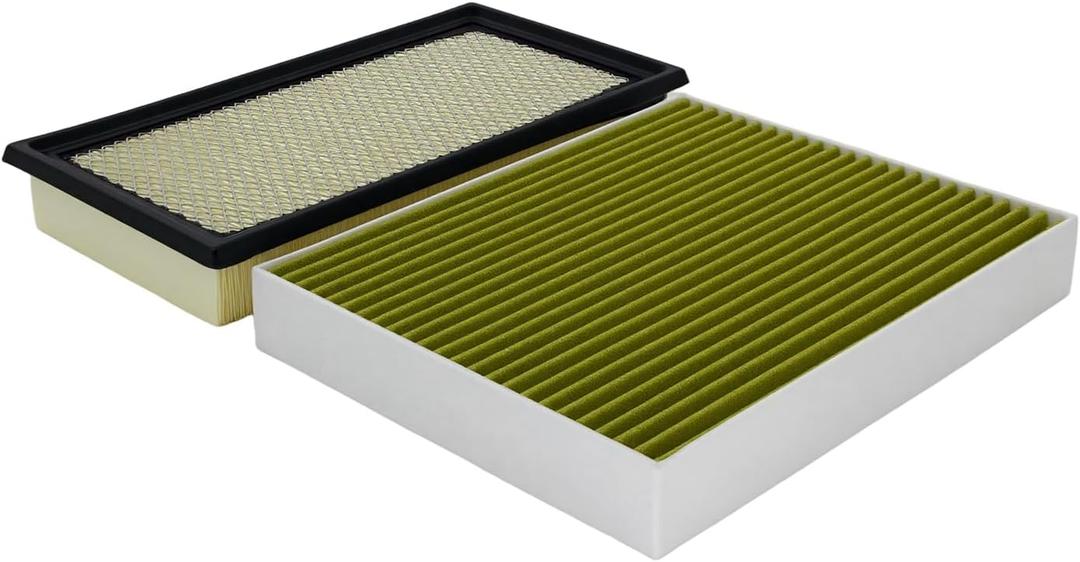 Engine Air Filter and Cabin Air Filter Set Compatible with Ford & Lincoln Models 2020-2023 Explorer, 2020-2023 Aviator, 2020-2024 Police Interceptor Utility with OE Replace 7T4Z9601A & JX6Z19N619BA