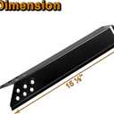 BG2824B Heat Plates Grill Replacement Parts for Expert 4 Burner Gas Grill Parts 15.5'' L BG2824BP BG2824BN 38561 98561 5210050 Heat Tent XG17-096-034-04 XG16-096-034-00 Procelain Steel Heat Shield