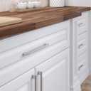 Richelieu BP527288195 Avellino Collection Brushed Nickel Cabinet Handle 11 3/8 inch (288 mm) Center to Center Cabinet Bar Pull, Modern Drawer Pull for Kitchen, Bathroom, and Dresser, 1 Pack