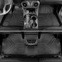 Floor Mats for Chevy Blazer Gas 2019-2026, All Weather Floor Mats Trunk Cargo Liner with Backrest Protectors and Door Sill Guards Accessories, Full Coverage Set (Not fit EV Models)
