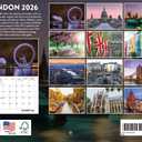 London Calendar 2026 England Monthly Wall Calender 12 Month | American Made In The USA