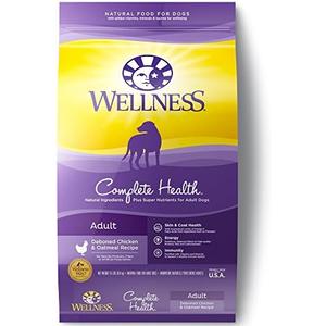 Wellness Complete Health Chicken & Oatmeal Natural Dry Dog Food, 15-Pound Bag