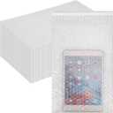 25 PACK Self-Seal Bubble Out Bags Cushioned Pouches 8'x 12'Clear Bubble Pouches Double Walled Cushioning Shockproof Foam Bags for Shipping, Storage, Moving
