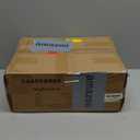 LAATOOREE Nightstands Set of 2, Small Side Table, Bedside Table with Fluted Door, Solid Wood Feet; Modern Mid-Century End Table for Bedroom, Small Space (Black)