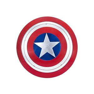 MARVEL Captain America Adult Halloween Costume Accessory - 24-Inch Plastic Shield Accessory with Metallic Finish