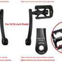 PROWHEEL Ebike Crank Arm in Square Hole,140MM/152MM/160MM/165MM/170MM/175MM Black Bike Crank Arm for Electric Bike, Mid Mounted Motor, Torque(1 Pair)