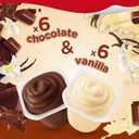 Snack Pack Chocolate and Vanilla Pudding Cups Family Pack, Lunchbox Snack, 12 Count (Pack of 1) (EXP 07/08/25)