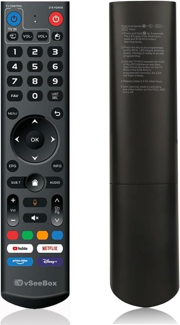 Genuine vSeeBox Bluetooth Voice Remote Control for V5 Pro, V3 Pro, V3 Plus, V1 Max & Elite