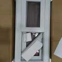 NOOTA Basement Window with Removable Mounting FlangeSliding Tempered Dual-Pane Glass PVC Window for Basement Fits Non-Standard Rough Openings 32" 14"