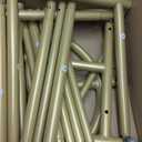 Calmootey Double Rod Clothing Garment Rack,Rolling Hanging Clothes Rack,Portable Clothes Organizer for Bedroom,Living Room,Clothing Store,Gold