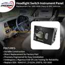 Headlight Switch Dimmer Control | Replacement for 1995-2009 Chevy & GMC Vehicles - C1500 C2500 C3500 K1500 K2500 K3500 Express1500 2500 3500 & More | Replaces# 93443101, D1523H, DS876