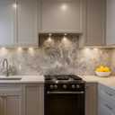 Peel and Stick Kitchen Backsplash Tiles 16PCS Waterproof Self Adhesive Wall Stickers for Kitchen, Easy DIY Stick On Tile Backsplash, Heat Resistant Decorative Wall Covering (Gray)