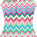 Kanu Surf Girls' Reese UPF 50 Beach Sport Criss-Cross One Piece Swimsuit (8, Nina Pink/Green)