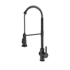 Kraus KPF-1691MB Britt 2nd Gen Commercial Style Pull-Down Single Handle Kitchen Faucet, Matte Black