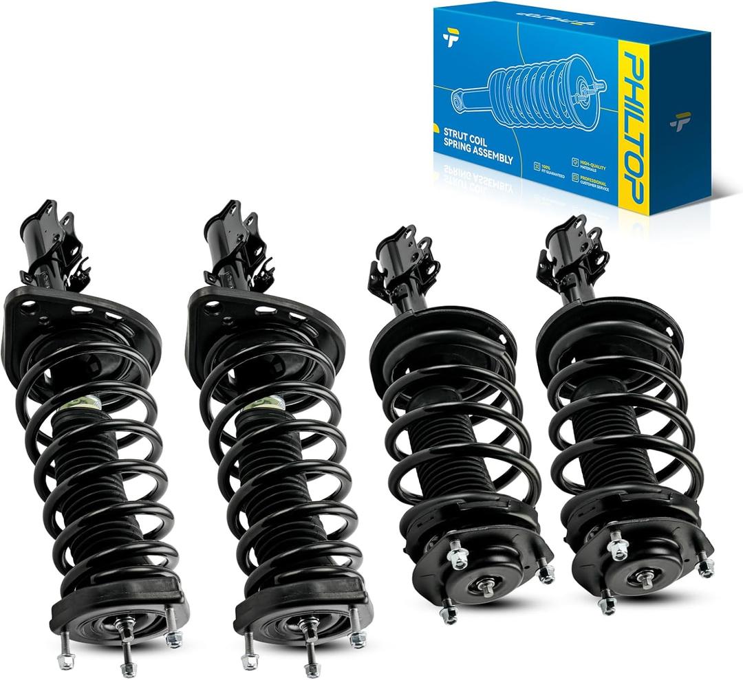 PHILTOP Struts Front And Rear Shocks Automotive Replacement Shocks 172307 172308 172309 172310 For 2007 2008 2009 2010 2011 Toyota Camry 2 Count