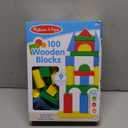 Melissa & Doug Wooden Building Blocks, 100-Piece Set of Sorting & Stacking Toys in 4 Colors and 9 Shapes, Classic Toddler Toys for Girls & Boys Ages 2+ - FSC Certified