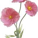 3Pcs Artificial Flowers for Outside, Large Flower Decorations for Birthday Party, Fake Flowers for Garden Hote Office Home Farmhouse Decor Wedding Art Gallery Graduation Store, Pink