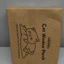 Cat Window Perch with Industrial-Grade Suction Cups - Solid Pine Wood Hammock Bed, Soft Cushion - 42 lb Capacity for Cats Inside (Medium, Beige)