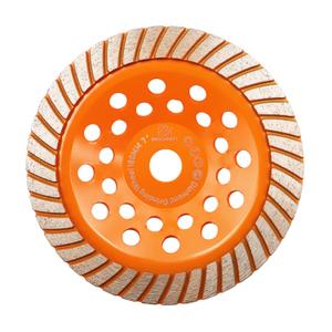 Concrete Diamond Turbo Grinding Cup Wheel,BRSCHNITT 7 inch Diamond Turbo Row Cutting Wheel for Grinding/Polishing/Cleaning Surface Grinding Granite,Concrete,Stone,Cement,Marble,Rock (7"(180mm))