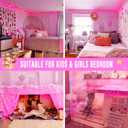 JMEXSUSS 66 Ft Connectable Pink Lights for Room Decor, 200 LED Pink String Fairy Christmas Lights Clear Wire Plug in for Bedroom Indoor Outdoor Girl's Room Home Anniversary Birthday