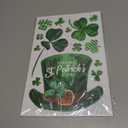 St Patricks Day Window Clings for Glass Windows - 9 Sheets 99 PCS St Patrick's Shamrock Window Stickers Saint Patricks Day Window Decals for Office Home School Party Decorations Supplies