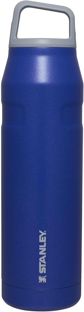 Stanley IceFlow Cap and Carry Water Bottle | Wide Mouth Twist Lid | Lightweight & Leakproof for Travel & Sports | Insulated Stainless Steel | BPA-Free (Lapis Glimmer)