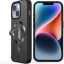 AUROX for iPhone 14 Case with Invisible Stand [Compatible with MagSafe] Military-Grade Protection, Shockproof Slim Magnetic 14 Case for Men Women Magnetic Phone Case Cover, Black