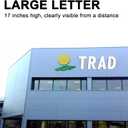 HILAZA 17 Inch Large Wooden Letter L, 1/4 in Thick Big Wood Letter for Wall Decor Crafts