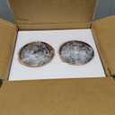 Gold Crystal Wall Sconces Set of 2, 10W LED Bubble Glass Bathroom Vanity Lights with Adjustable Color Temperature, 9.8" Indoor Wall Lighting for Bathroom, Hallway & Bedroom