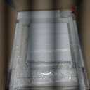 18.9x15x17.9in HDPE Outdoor Side Table, Weatherproof Small Outdoor Table for Adirondack, Patio, Porch, Balcony, Poolside (2-Tier, White)