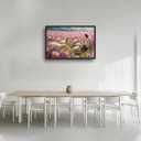 Jesus Lamb Large Wall Art Christian Religious Painting Wall Decor Church Canvas Prints Pink Pictures Framed Artwork Decoration for Prayer Bedroom Living Room Office 36"x24"
