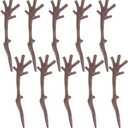 Abaodam 120pcs Plastic Snowman Hand Mini Plastic Antlers Decorations Snowman Crafts DIY Kits for Christmas Weddings Party Ornaments