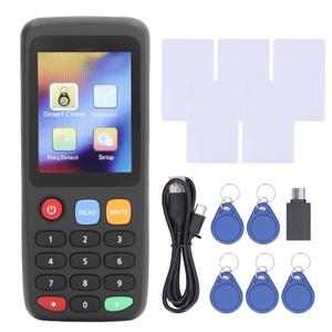 Smart Card RFID Copier ID IC Reader Writer RFID Reader Writer Duplicator Encrypted Card Decoder RFID Smart Card Programmer (5 UID Buckles 5 UID Cards)