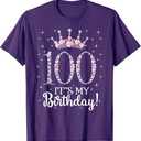 100 It's My Birthday 1922 100Th Birthday Gift Tee for Womens T-Shirt, S